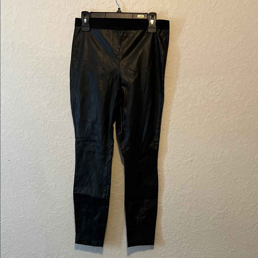 BB Dakota Dark Leather Leggings
